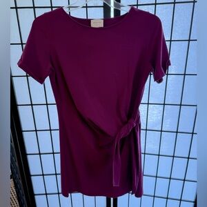 Sézane Pippa Shirt Dress in Plum